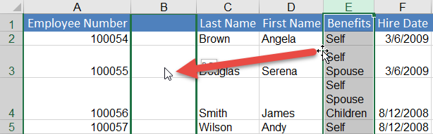 Arranging Excel Data 03